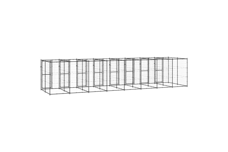 Koiran ulkohäkki teräs 19,36 m² - Urheilu & vapaa-aika - Eläimille - Koira - Koirien kalusteet
