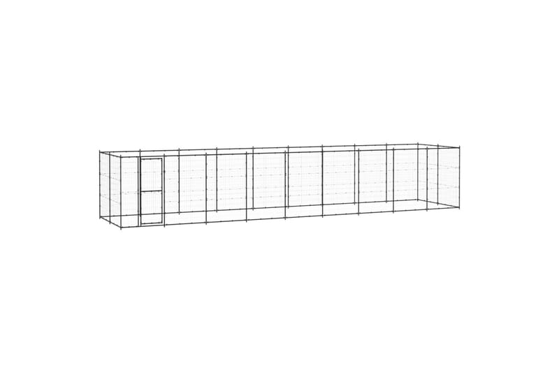 Koiran ulkohäkki teräs 21,78 m² - Urheilu & vapaa-aika - Eläimille - Koira - Koirien kalusteet