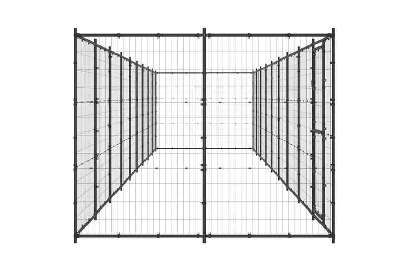 Koiran ulkohäkki teräs 21,78 m² - Koirien kalusteet - Koiraportti & koira-aitaus