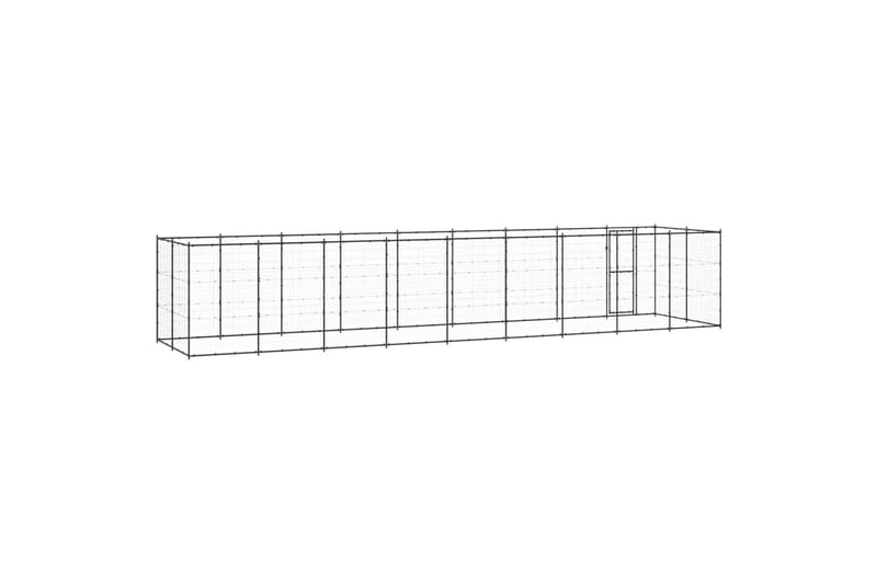 Koiran ulkohäkki teräs 21,78 m² - Urheilu & vapaa-aika - Eläimille - Koira - Koirien kalusteet