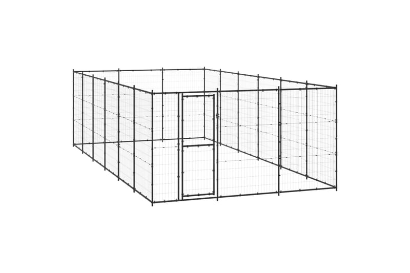 Koiran ulkohäkki teräs 21,78 m² - Urheilu & vapaa-aika - Eläimille - Koira - Koirien kalusteet
