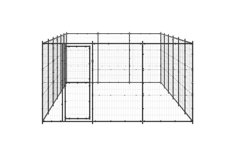 Koiran ulkohäkki teräs 21,78 m² - Urheilu & vapaa-aika - Eläimille - Koira - Koirien kalusteet