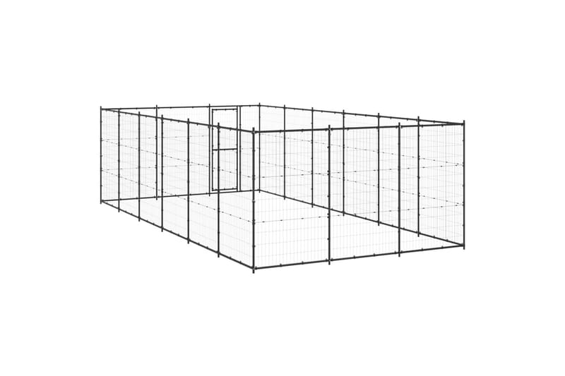 Koiran ulkohäkki teräs 21,78 m² - Urheilu & vapaa-aika - Eläimille - Koira - Koirien kalusteet