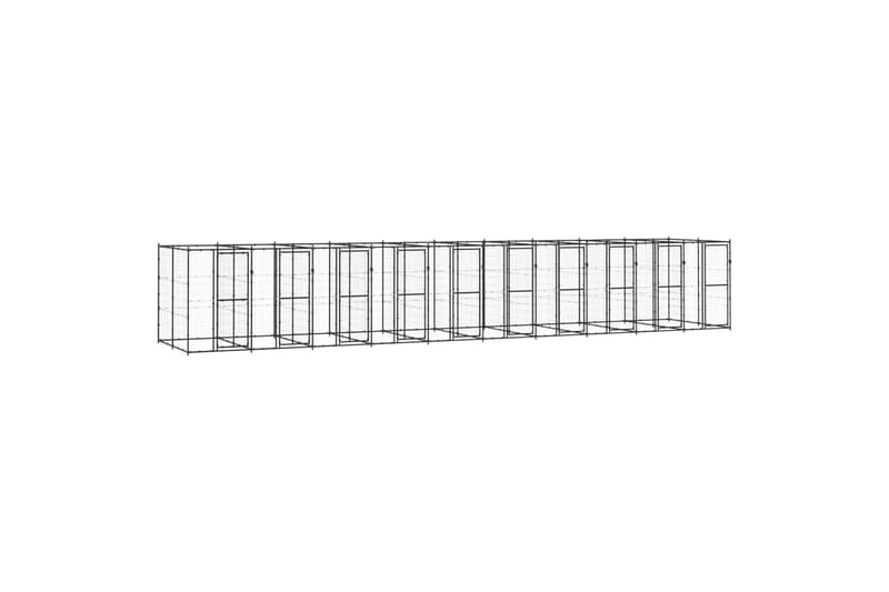 Koiran ulkohäkki teräs 24,2 m² - Urheilu & vapaa-aika - Eläimille - Koira - Koirien kalusteet