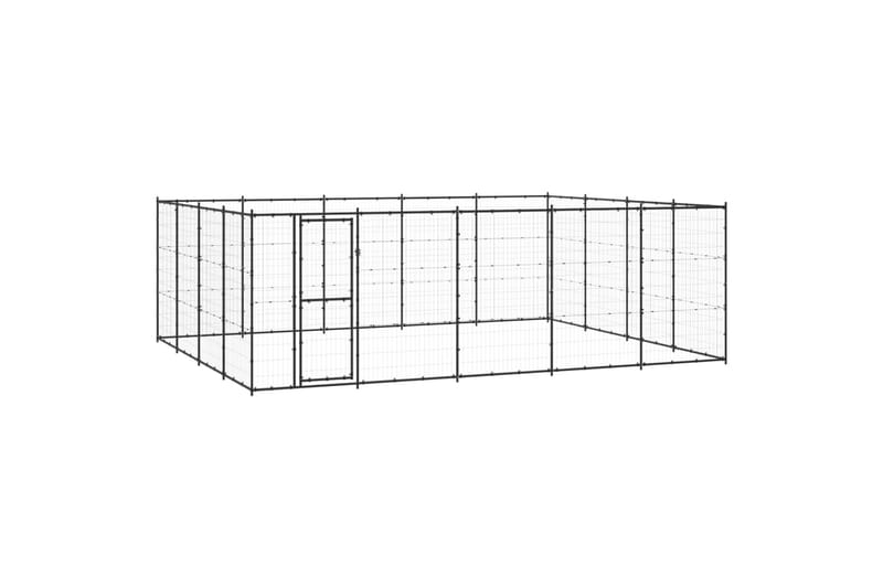Koiran ulkohäkki teräs 24,2 m² - Urheilu & vapaa-aika - Eläimille - Koira - Koirien kalusteet