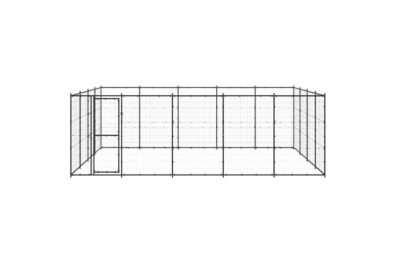 Koiran ulkohäkki teräs 24,2 m² - Urheilu & vapaa-aika - Eläimille - Koira - Koirien kalusteet