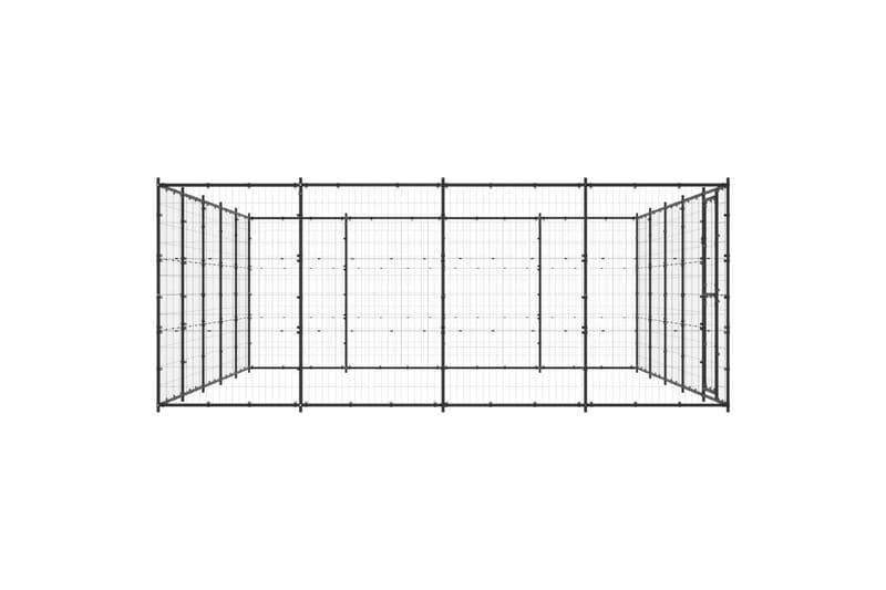 Koiran ulkohäkki teräs 24,2 m² - Koirien kalusteet - Koiraportti & koira-aitaus