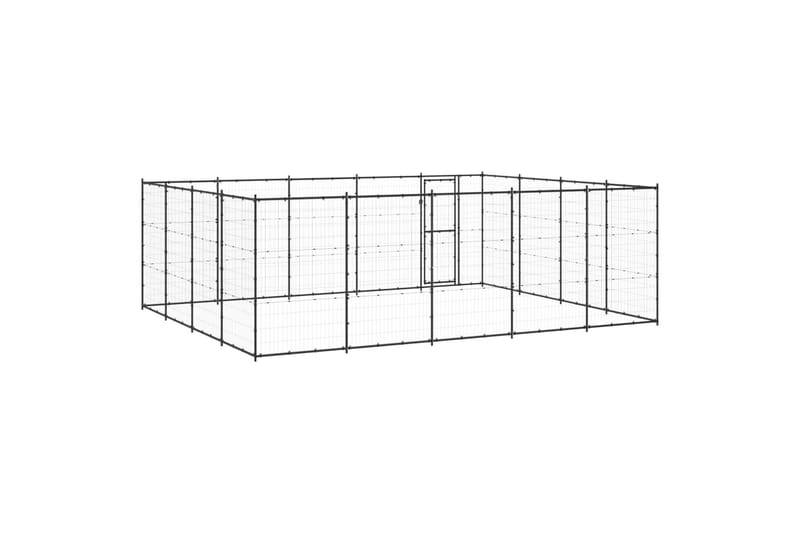 Koiran ulkohäkki teräs 24,2 m² - Urheilu & vapaa-aika - Eläimille - Koira - Koirien kalusteet