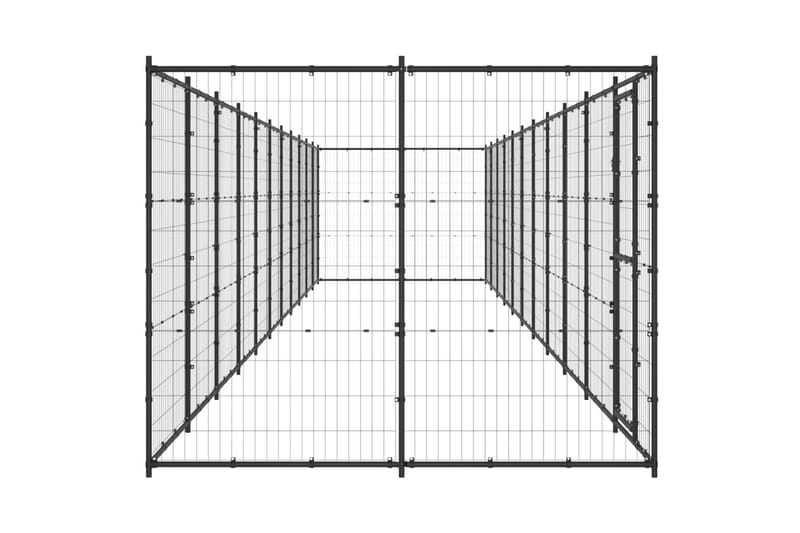 Koiran ulkohäkki teräs 26,62 m² - Koirien kalusteet - Koiraportti & koira-aitaus