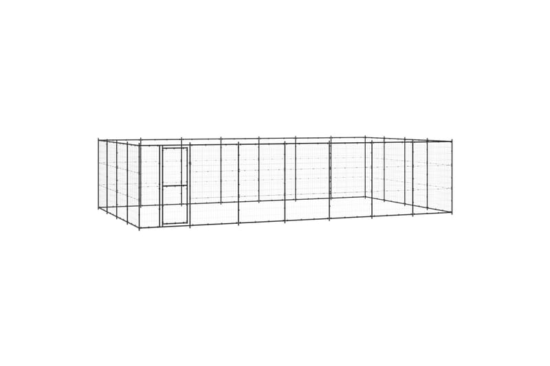 Koiran ulkohäkki teräs 33,88 m² - Urheilu & vapaa-aika - Eläimille - Koira - Koirien kalusteet