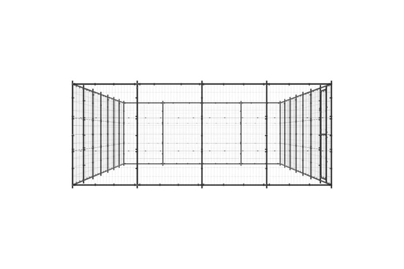 Koiran ulkohäkki teräs 33,88 m² - Koirien kalusteet - Koiraportti & koira-aitaus