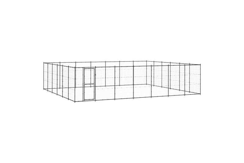 Koiran ulkohäkki teräs 50,82 m² - Urheilu & vapaa-aika - Eläimille - Koira - Koirien kalusteet
