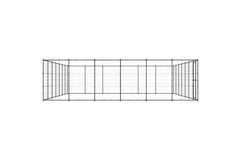 Koiran ulkohäkki teräs 50,82 m² - Urheilu & vapaa-aika - Eläimille - Koira - Koirien kalusteet