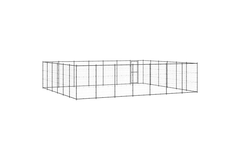 Koiran ulkohäkki teräs 50,82 m² - Urheilu & vapaa-aika - Eläimille - Koira - Koirien kalusteet