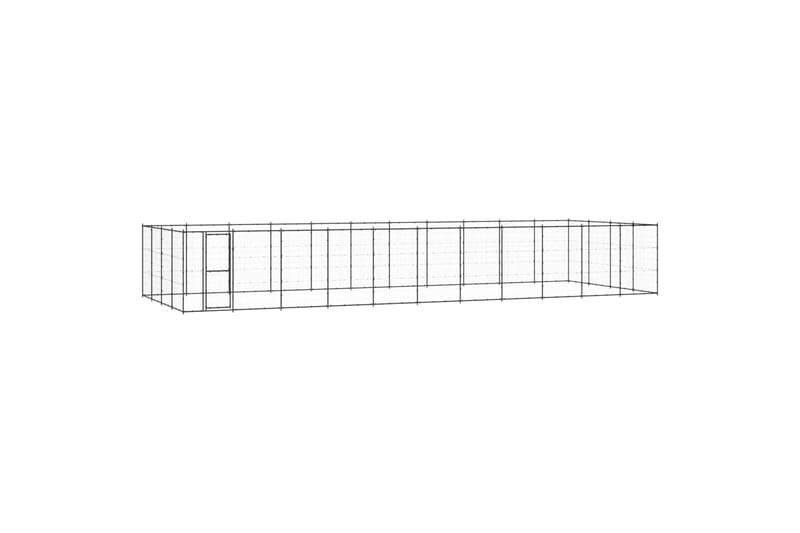 Koiran ulkohäkki teräs 53,24 m² - Urheilu & vapaa-aika - Eläimille - Koira - Koirien kalusteet