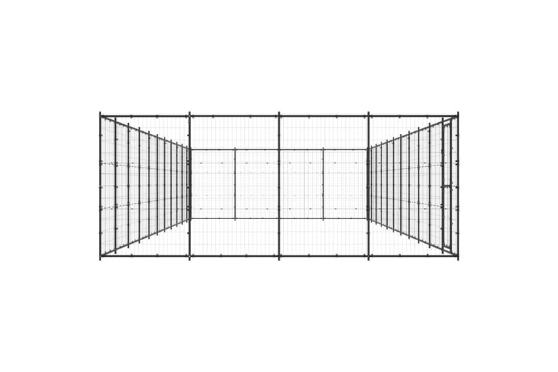 Koiran ulkohäkki teräs 53,24 m² - Koirien kalusteet - Koiraportti & koira-aitaus