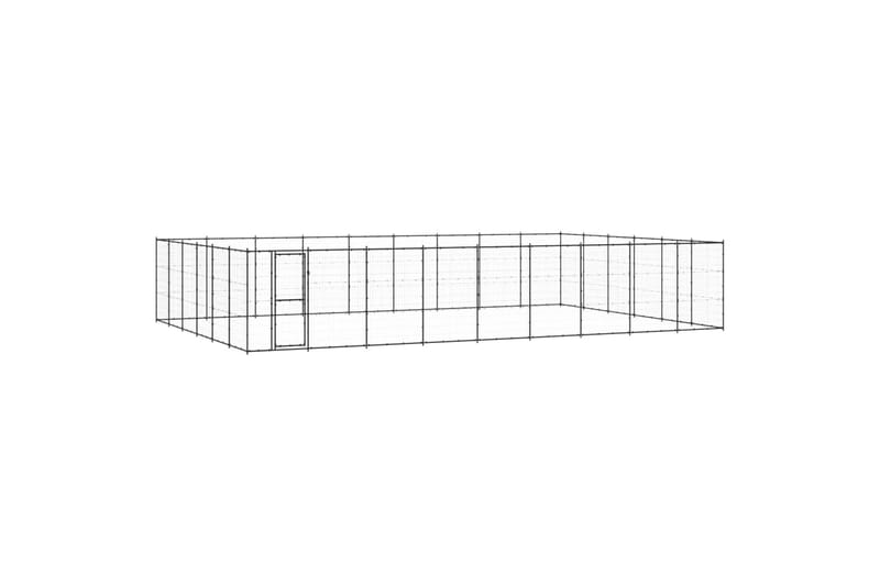 Koiran ulkohäkki teräs 65,34 m² - Urheilu & vapaa-aika - Eläimille - Koira - Koirien kalusteet