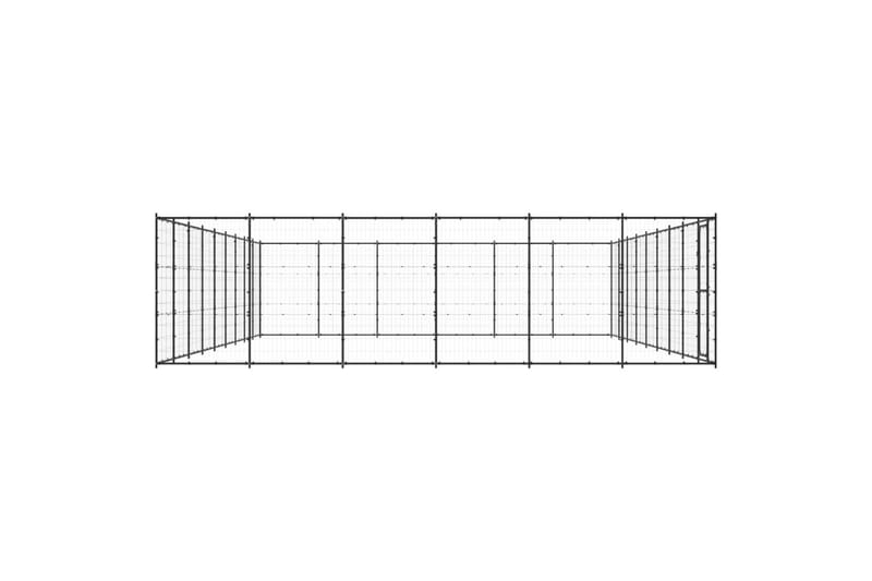 Koiran ulkohäkki teräs 65,34 m² - Urheilu & vapaa-aika - Eläimille - Koira - Koirien kalusteet