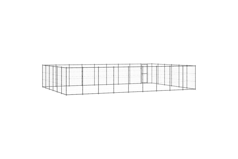 Koiran ulkohäkki teräs 65,34 m² - Urheilu & vapaa-aika - Eläimille - Koira - Koirien kalusteet