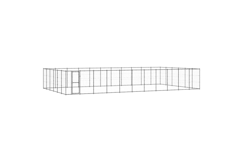 Koiran ulkohäkki teräs 79,86 m² - Urheilu & vapaa-aika - Eläimille - Koira - Koirien kalusteet