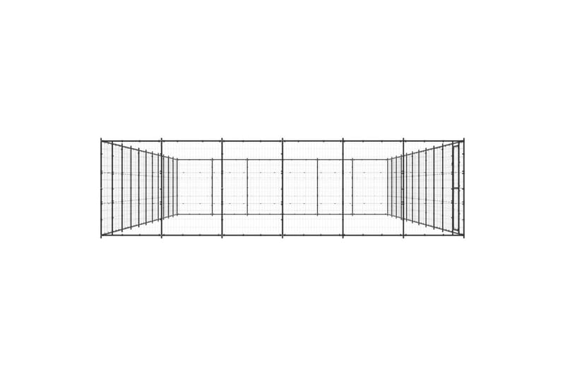 Koiran ulkohäkki teräs 79,86 m² - Urheilu & vapaa-aika - Eläimille - Koira - Koirien kalusteet