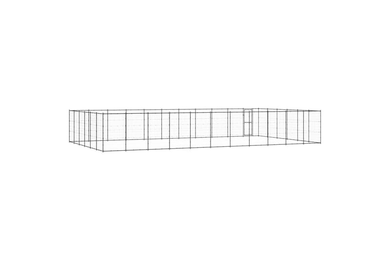 Koiran ulkohäkki teräs 79,86 m² - Urheilu & vapaa-aika - Eläimille - Koira - Koirien kalusteet
