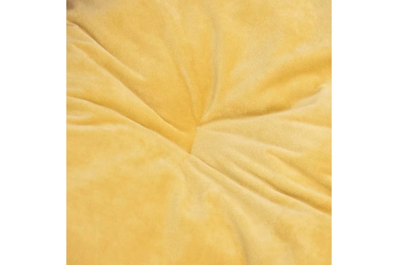 Koiran peti musta ja keltainen 99x89x21 cm plyysi ja keinona - Musta - Urheilu & vapaa-aika - Eläimille - Koira - Koirien kalusteet - Koiran peti & koiran sänky