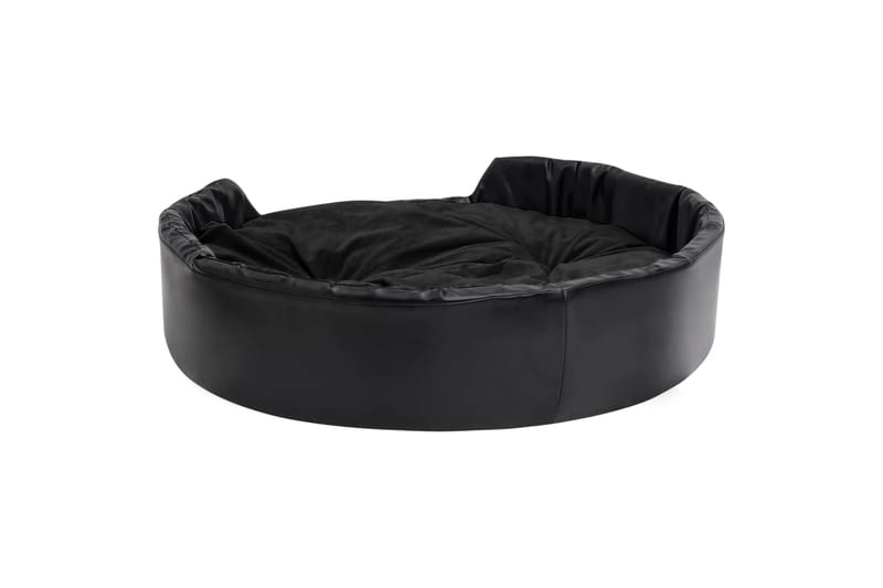 Koiran peti musta 99x89x21 cm plyysi ja keinonahka - Musta - Urheilu & vapaa-aika - Eläimille - Koira - Koirien kalusteet - Koiran peti & koiran sänky