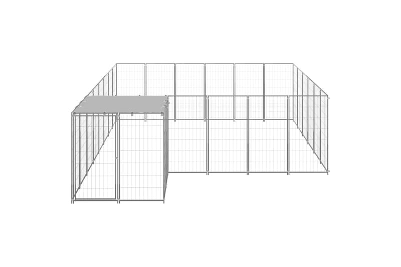 Koiranhäkki hopea 12,1 m² teräs - Hopea - Koirien kalusteet - Koiraportti & koira-aitaus