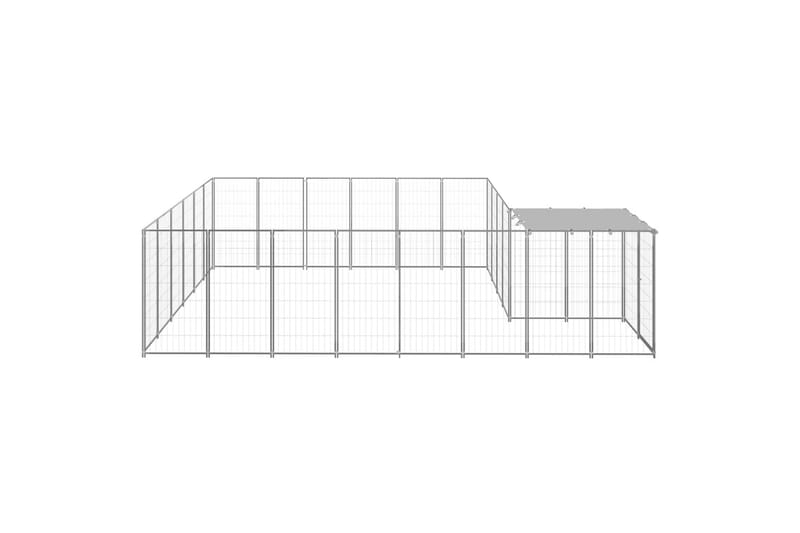 Koiranhäkki hopea 12,1 m² teräs - Hopea - Urheilu & vapaa-aika - Eläimille - Koira - Koirien kalusteet