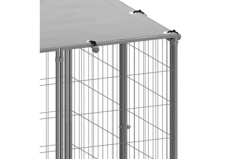 Koiranhäkki hopea 15,73 m² teräs - Hopea - Urheilu & vapaa-aika - Eläimille - Koira - Koirien kalusteet