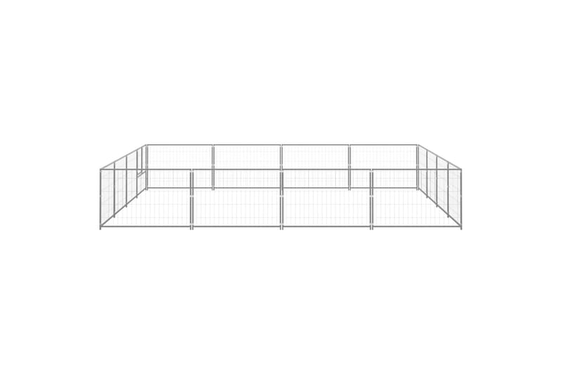 Koiranhäkki hopea 16 m² teräs - Hopea - Urheilu & vapaa-aika - Eläimille - Koira - Koirien kalusteet