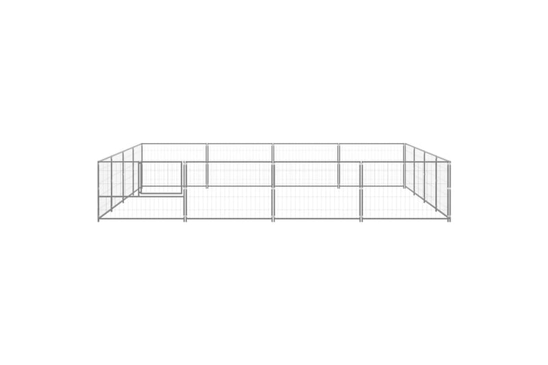 Koiranhäkki hopea 16 m² teräs - Hopea - Urheilu & vapaa-aika - Eläimille - Koira - Koirien kalusteet