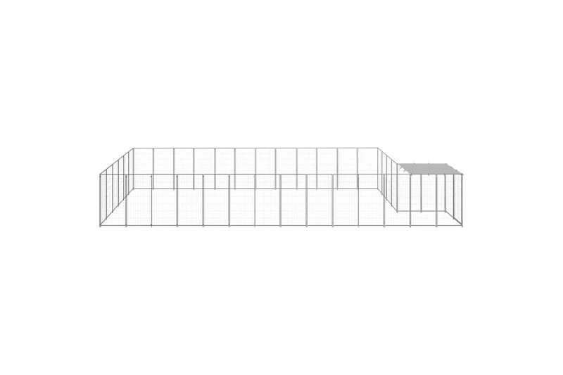 Koiranhäkki hopea 22,99 m² teräs - Hopea - Urheilu & vapaa-aika - Eläimille - Koira - Koirien kalusteet
