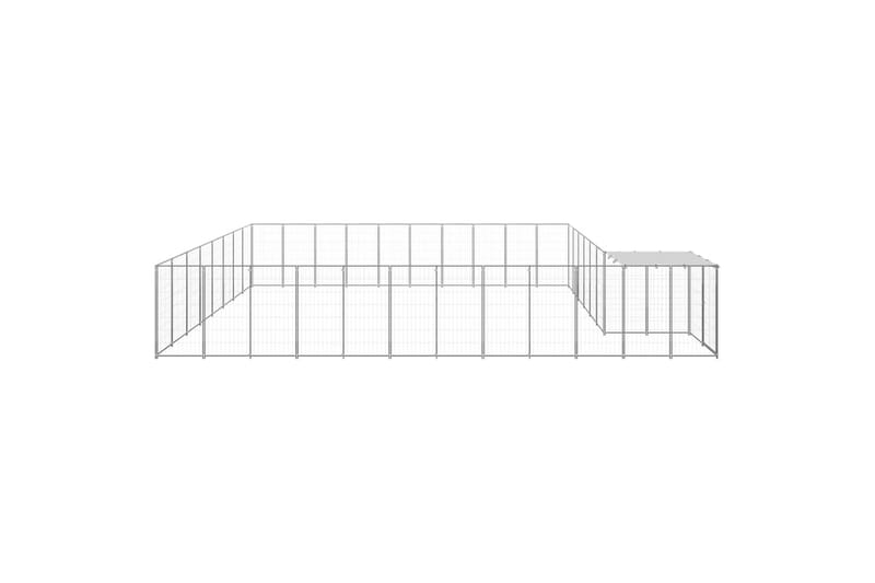 Koiranhäkki hopea 25,41 m² teräs - Hopea - Urheilu & vapaa-aika - Eläimille - Koira - Koirien kalusteet