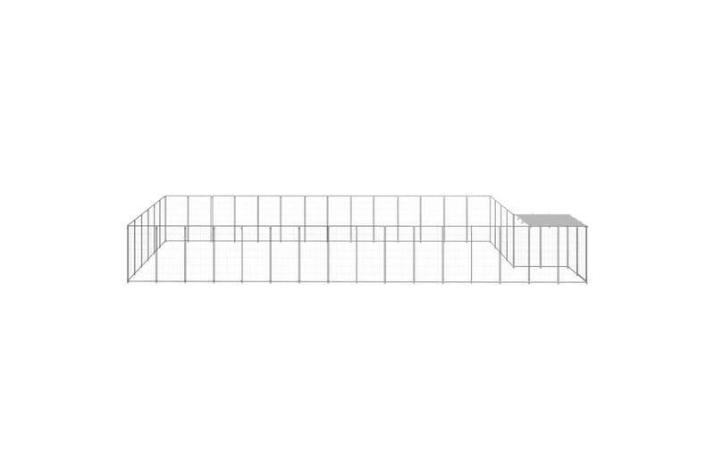 Koiranhäkki hopea 26,62 m² teräs - Hopea - Urheilu & vapaa-aika - Eläimille - Koira - Koirien kalusteet