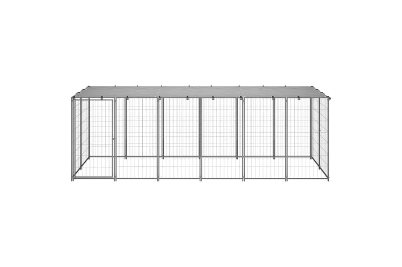 Koiranhäkki hopea 330x110x110 cm teräs - Urheilu & vapaa-aika - Eläimille - Koira - Koirien kalusteet
