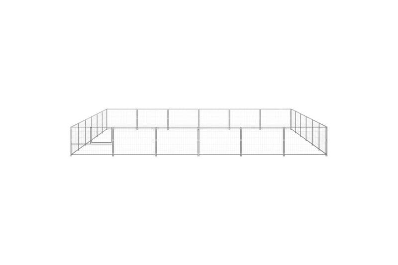 Koiranhäkki hopea 36 m² teräs - Hopea - Urheilu & vapaa-aika - Eläimille - Koira - Koirien kalusteet