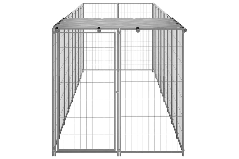 Koiranhäkki hopea 4,84 m² teräs - Hopea - Koirien kalusteet - Koiraportti & koira-aitaus