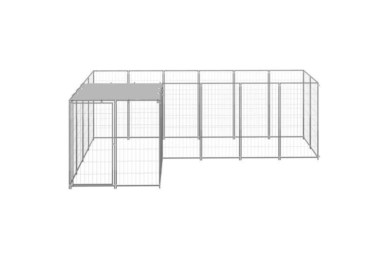 Koiranhäkki hopea 4,84 m² teräs - Hopea - Urheilu & vapaa-aika - Eläimille - Koira - Koirien kalusteet