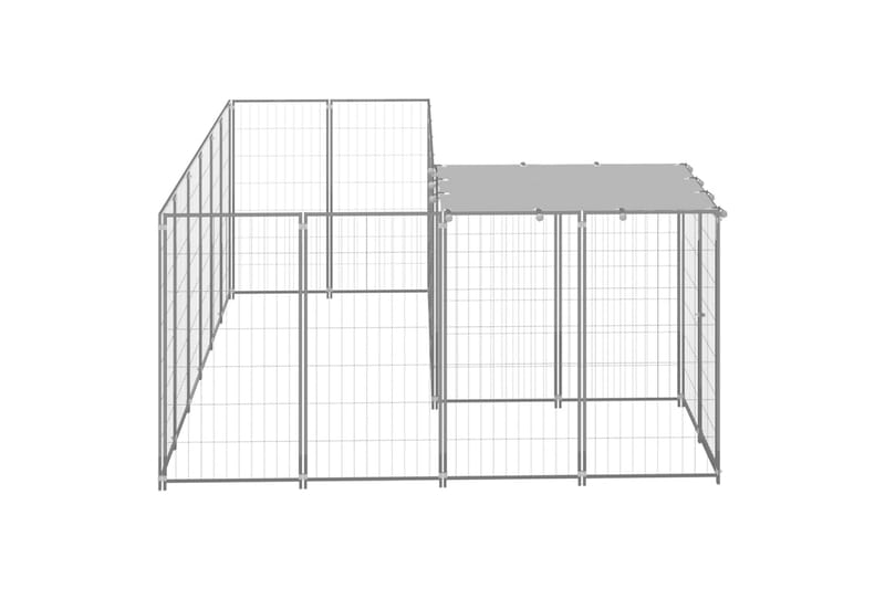 Koiranhäkki hopea 4,84 m² teräs - Hopea - Koirien kalusteet - Koiraportti & koira-aitaus