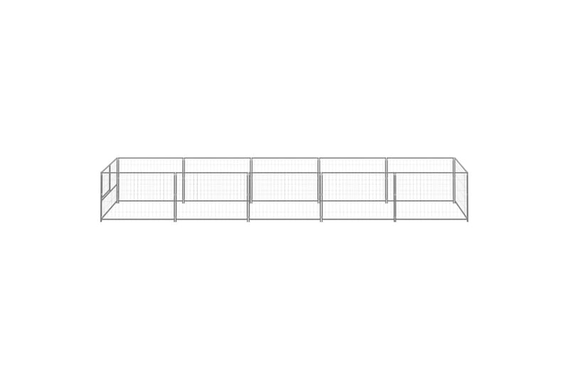 Koiranhäkki hopea 5 m² teräs - Hopea - Urheilu & vapaa-aika - Eläimille - Koira - Koirien kalusteet