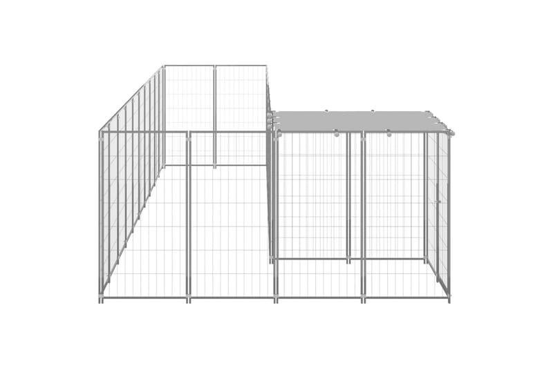 Koiranhäkki hopea 7,26 m² teräs - Hopea - Urheilu & vapaa-aika - Eläimille - Koira - Koirien kalusteet