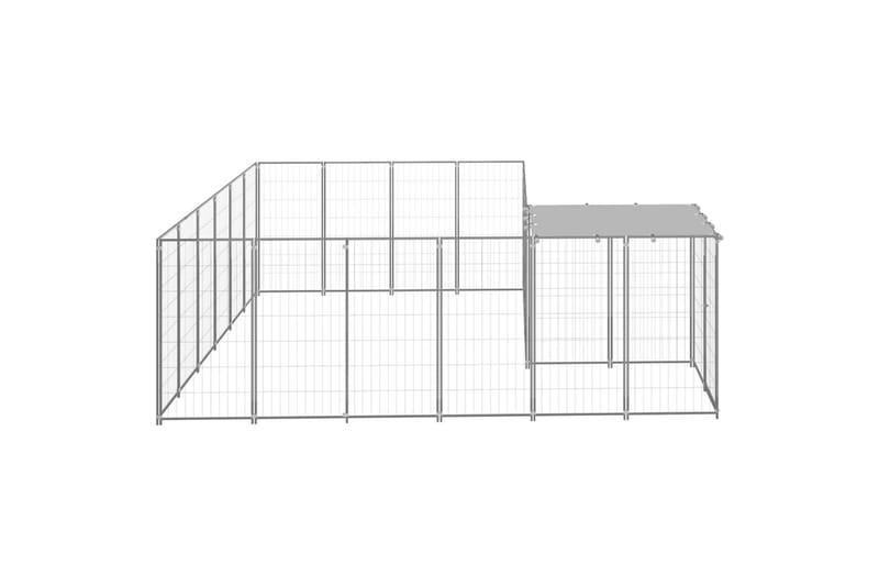 Koiranhäkki hopea 8,47 m² teräs - Hopea - Urheilu & vapaa-aika - Eläimille - Koira - Koirien kalusteet