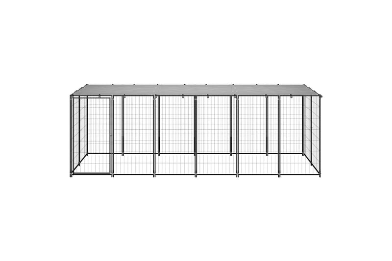Koiranhäkki musta 330x110x110 cm teräs - Urheilu & vapaa-aika - Eläimille - Koira - Koirien kalusteet