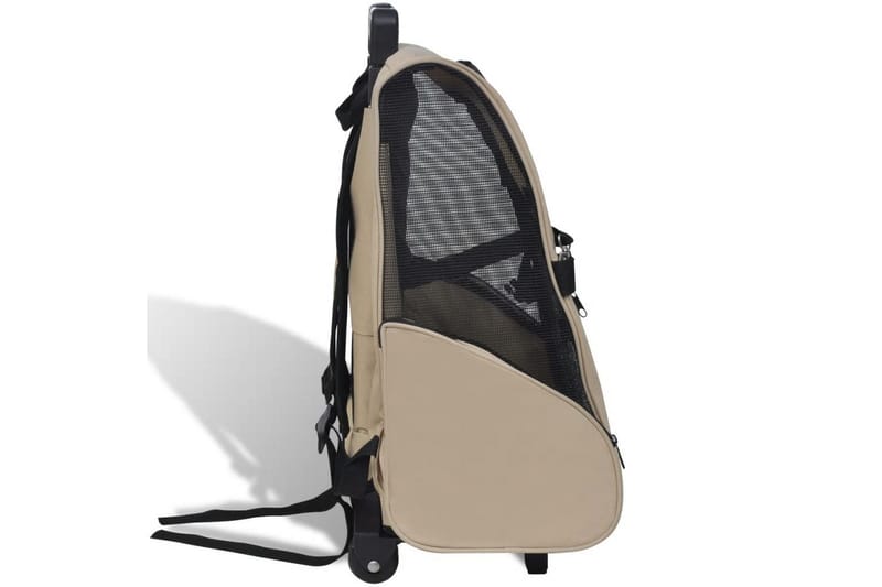 Taitettava lemmikkikärry monikäyttöinen beige - Beige - Urheilu & vapaa-aika - Eläimille - Koira - Koirien kalusteet