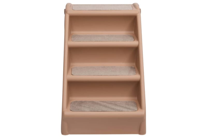 Taitettavat koiran portaat ruskea 62x40x49,5 cm - Ruskea - Urheilu & vapaa-aika - Eläimille - Koira - Koirien kalusteet