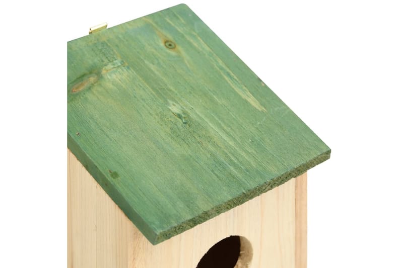 Linnunpöntöt 10 kpl täysi kuusi 12x12x22 cm - Ruskea - Urheilu & vapaa-aika - Eläimille - Lintu - Linnunpönttö