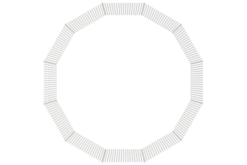 12-paneelinen kanihäkki 54x100 cm galvanoitu rauta - Hopea - Urheilu & vapaa-aika - Eläimille - Pieneläimet - Pieneläimen häkki - Kanin häkki & kaninkoppi