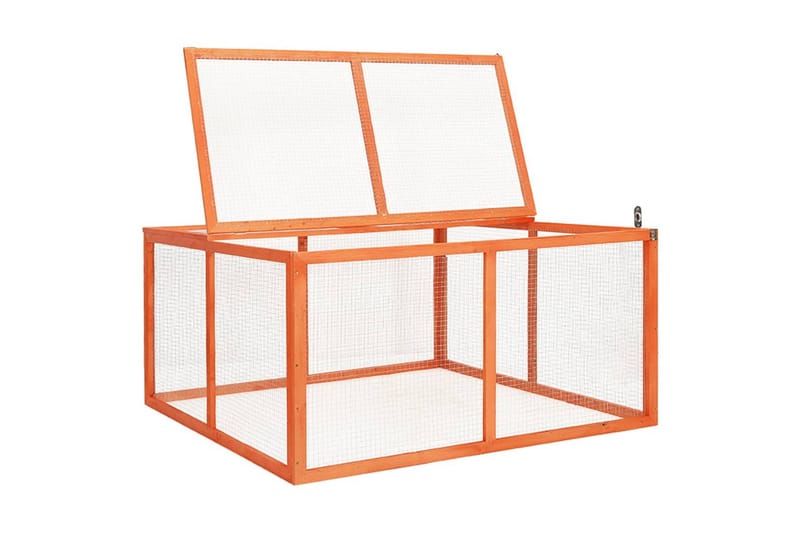 Kaninkoppi 124x120x60 cm täysi kuusi - Urheilu & vapaa-aika - Eläimille - Pieneläimet - Pieneläimen häkki - Kanin häkki & kaninkoppi